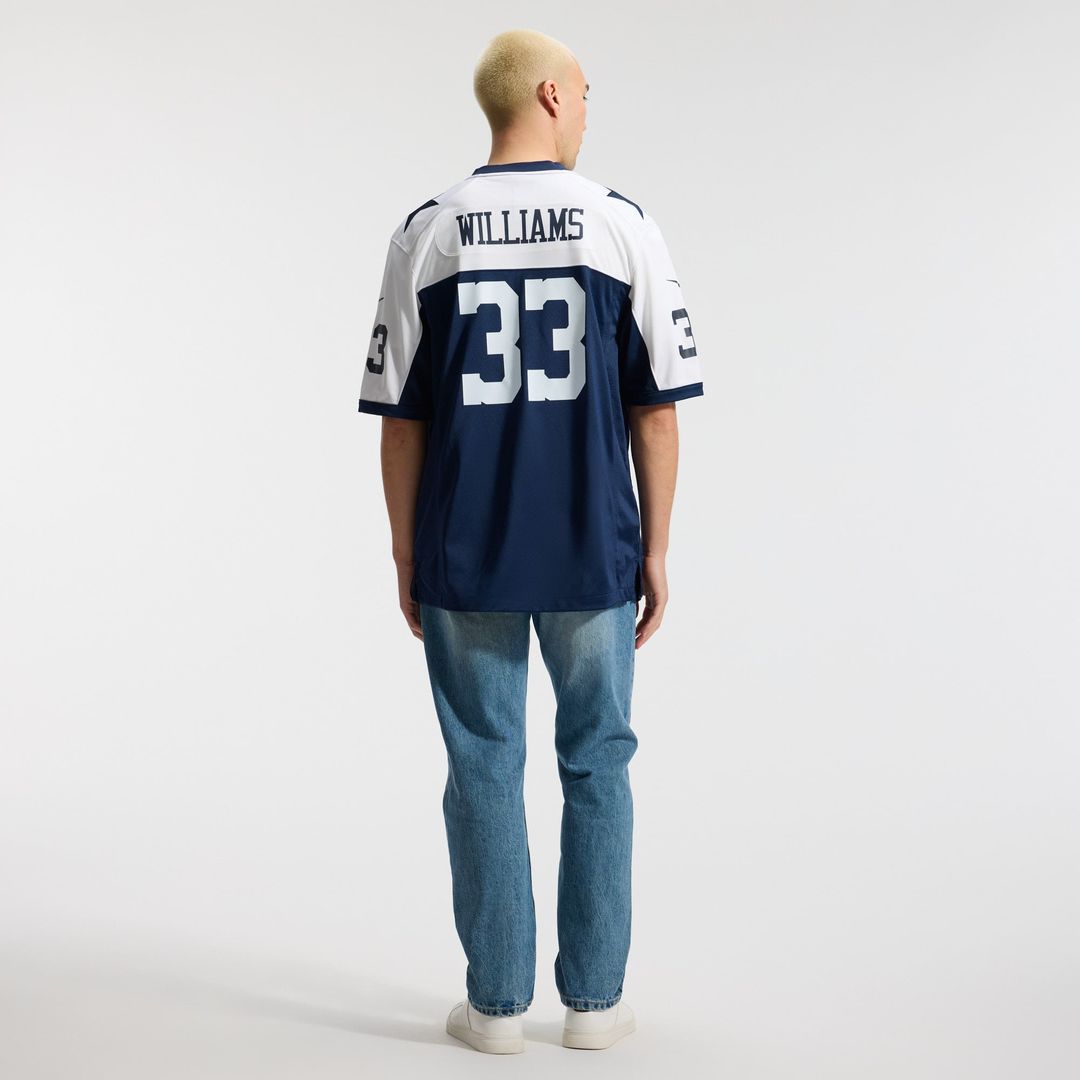 Dallas Cowboys Javonte Williams Nike White Game Jersey