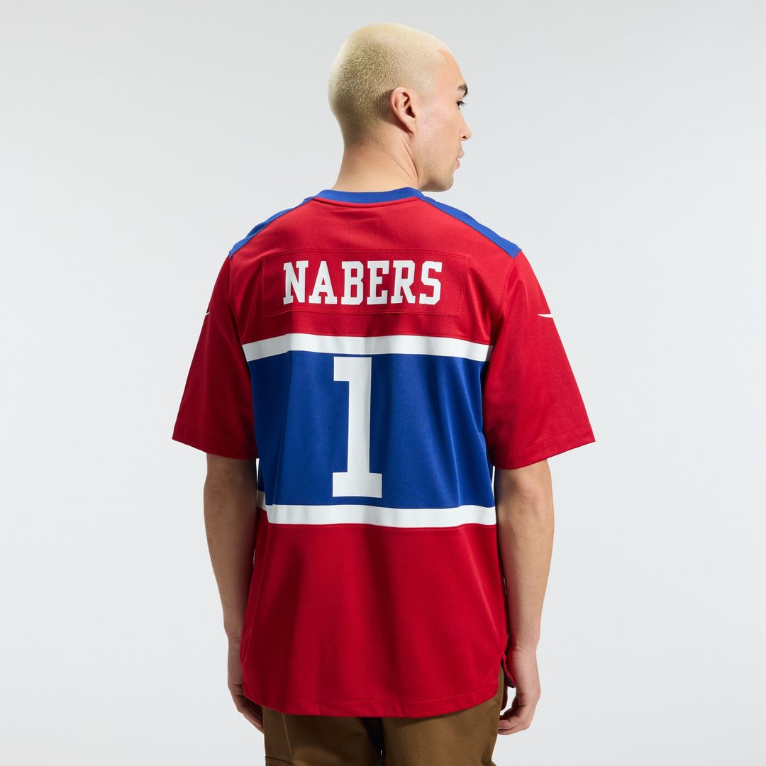 New York Giants Malik Nabers Nike Century Red Alternate Game Jersey