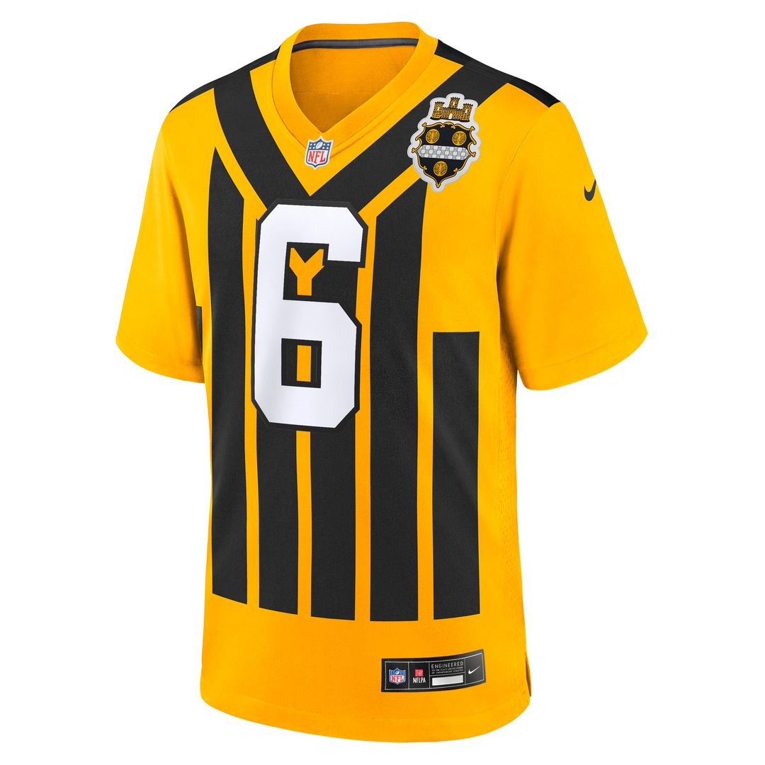 Pittsburgh Steelers Patrick Queen Nike Black Game Player Jersey