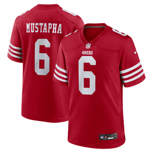 San Francisco 49ers Malik Mustapha Nike Scarlet Game Jersey