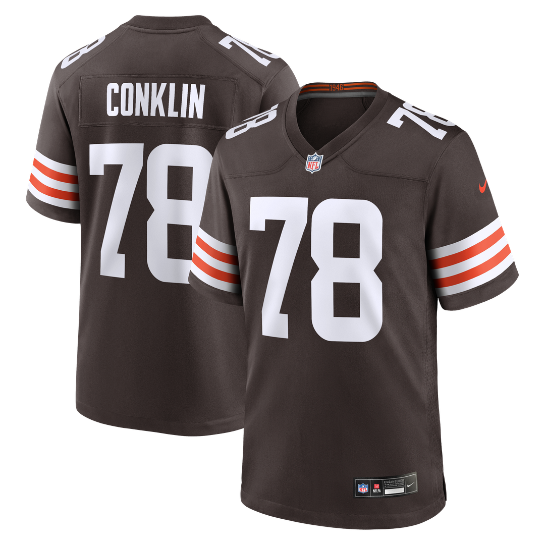 Cleveland Browns Jack Conklin Nike Brown Game Player Jersey