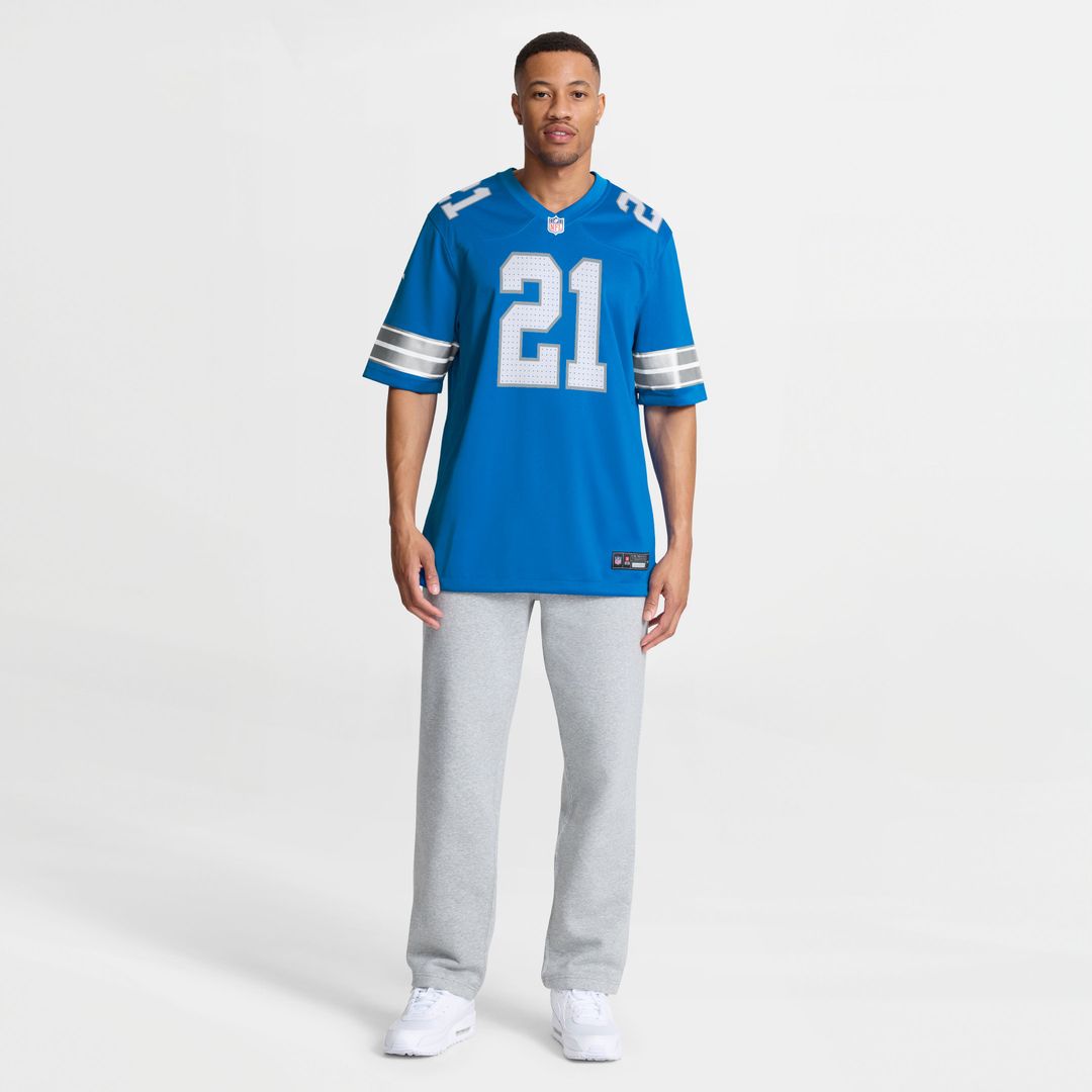 Detroit Lions Roger McCreary Nike Blue Team Game Jersey