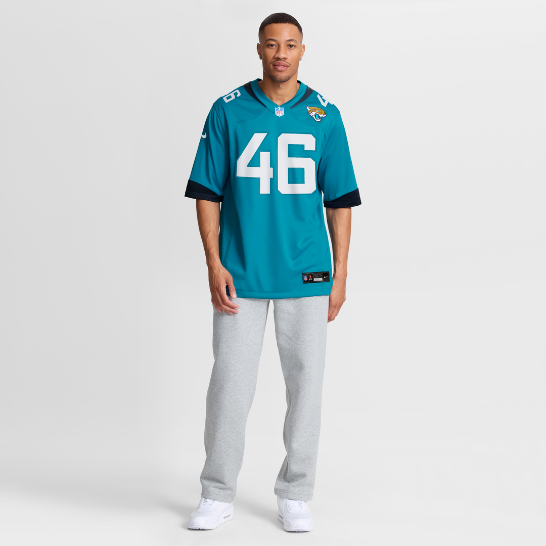 Jacksonville Jaguars Ross Matiscik Nike Teal Game Jersey