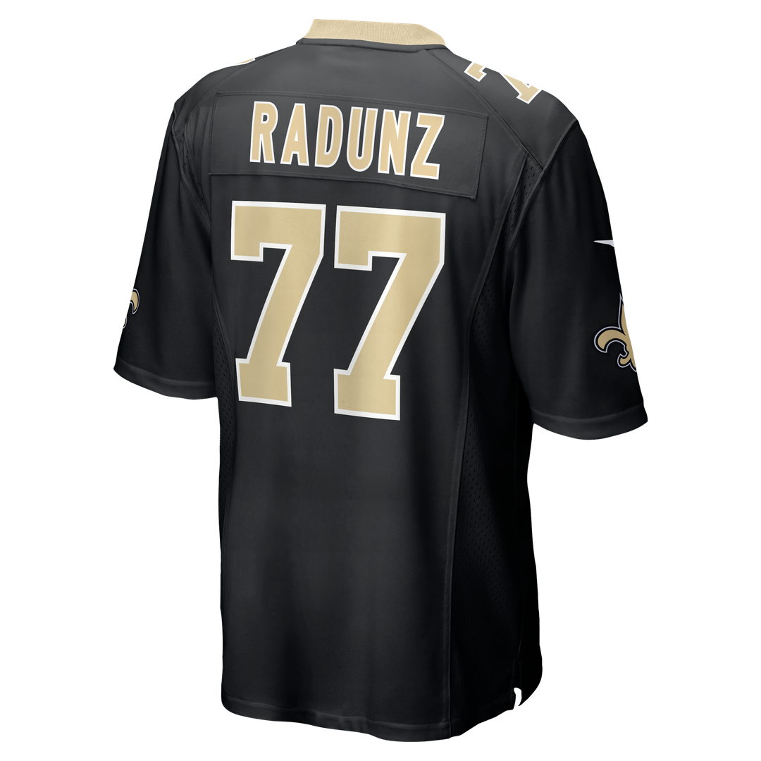 New Orleans Saints Dillon Radunz Nike Black Team Game Jersey