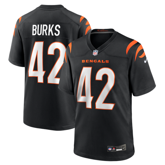 Cincinnati Bengals Oren Burks Nike Black Team Game Jersey