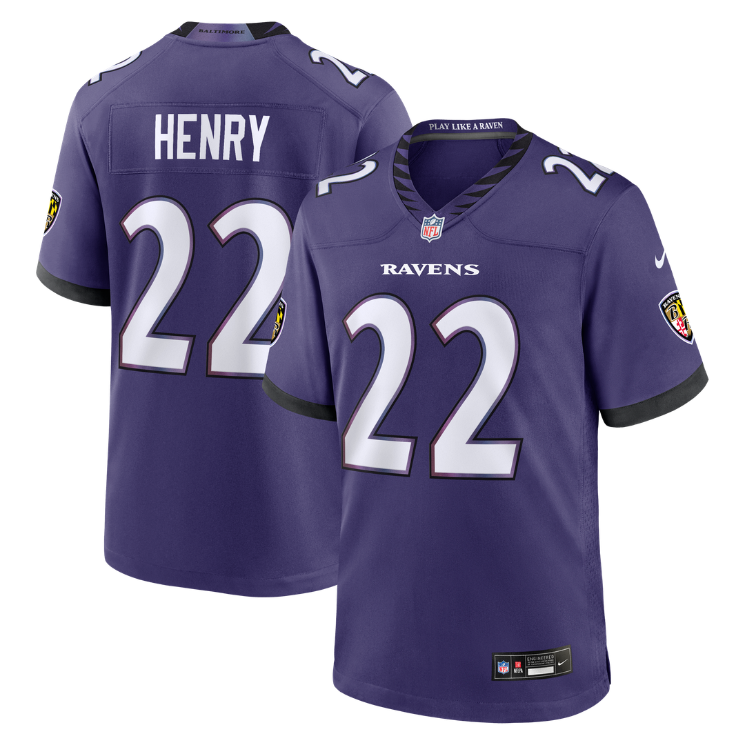 Baltimore Ravens Derrick Henry Nike Purple Team Game Jersey