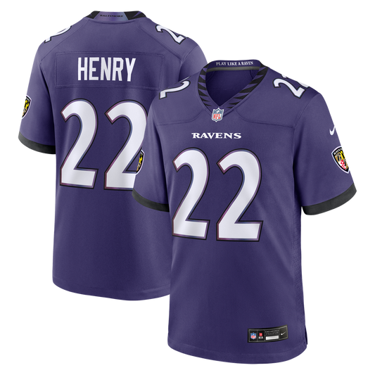 Baltimore Ravens Derrick Henry Nike Purple Team Game Jersey