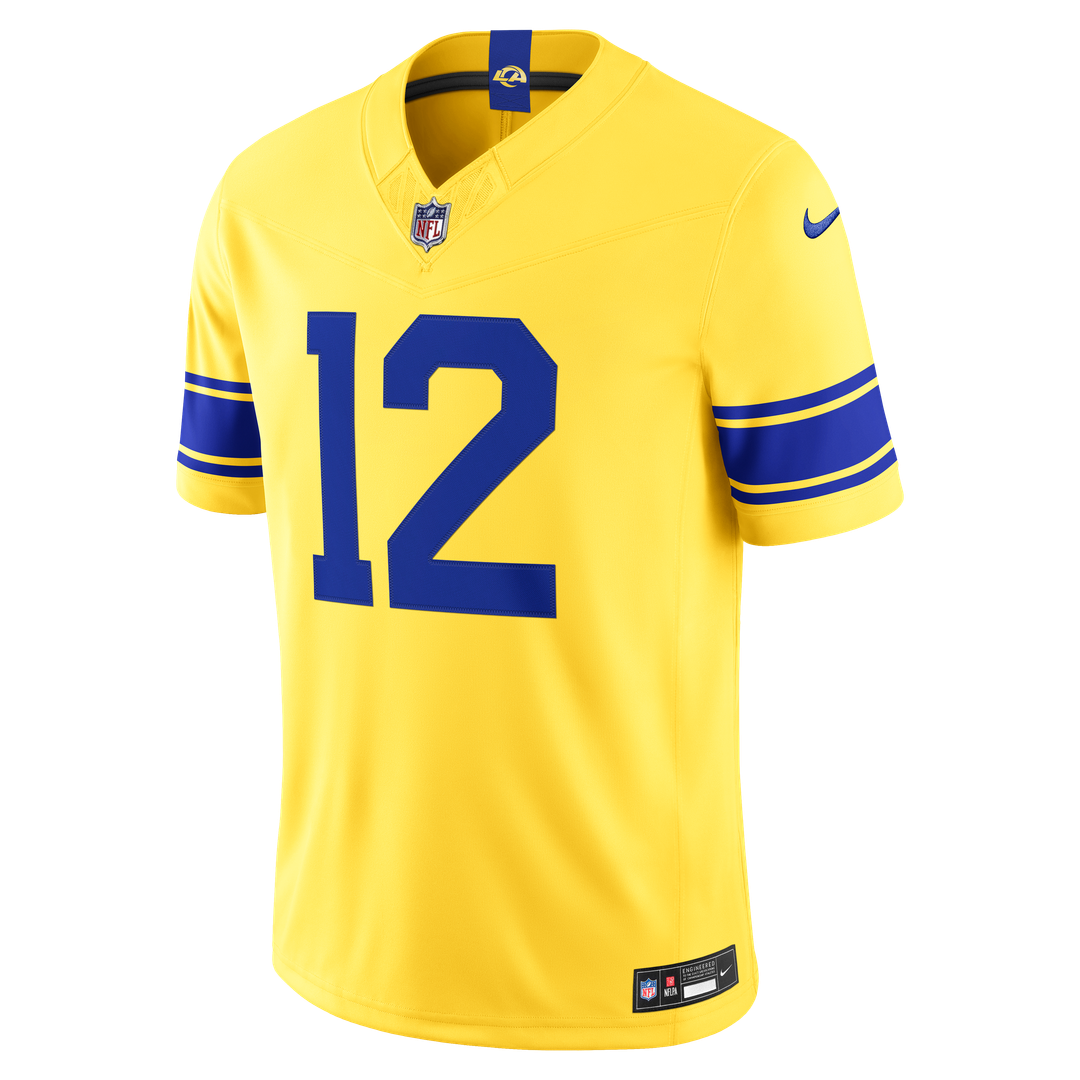 Los Angeles Rams Puka Nacua Nike White Vapor F.U.S.E. Stitched Limited Jersey