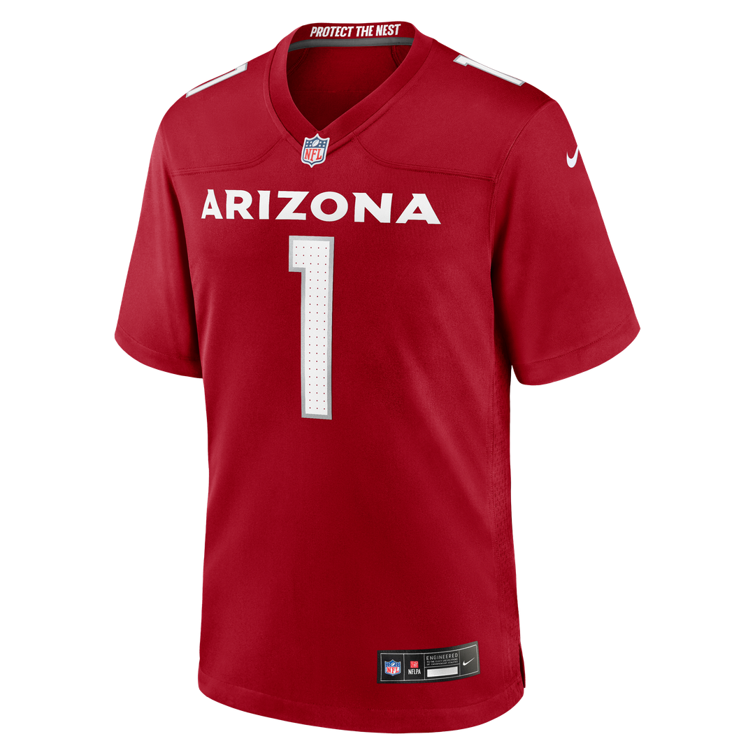 Arizona Cardinals Number 1 Dad Nike Cardinal Game Jersey