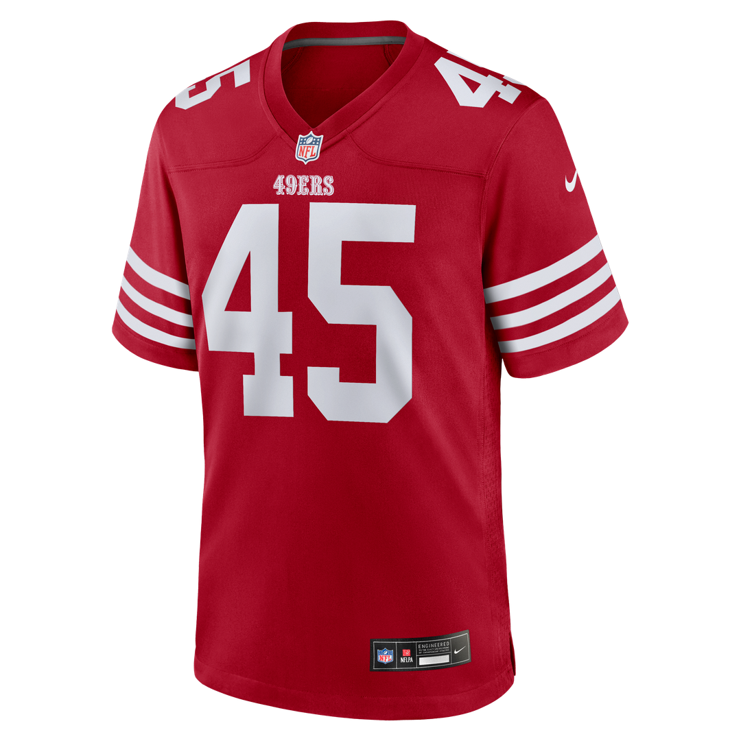 San Francisco 49ers Nick Martin Nike Scarlet Team Game Jersey