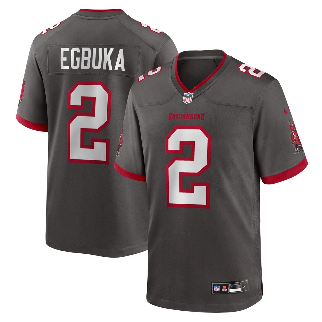 Tampa Bay Buccaneers Emeka Egbuka Nike White Game Jersey