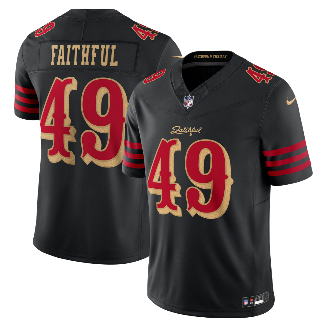 San Francisco 49ers The Faithful Nike Black Rivalries Collection Stitched Limited Jersey