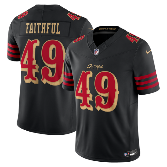 San Francisco 49ers The Faithful Nike Black Rivalries Collection Stitched Limited Jersey