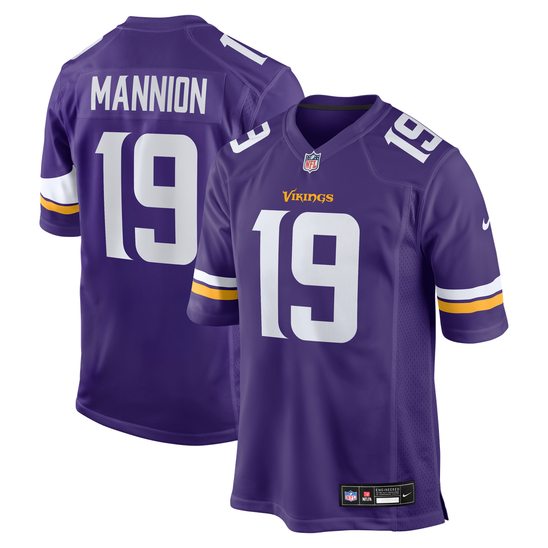 Minnesota Vikings Sean Mannion Nike Purple Game Jersey