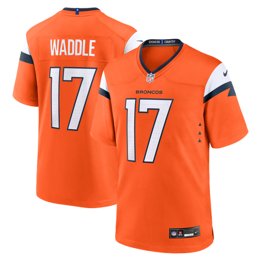 Denver Broncos Jaylen Waddle Nike Orange Game Jersey