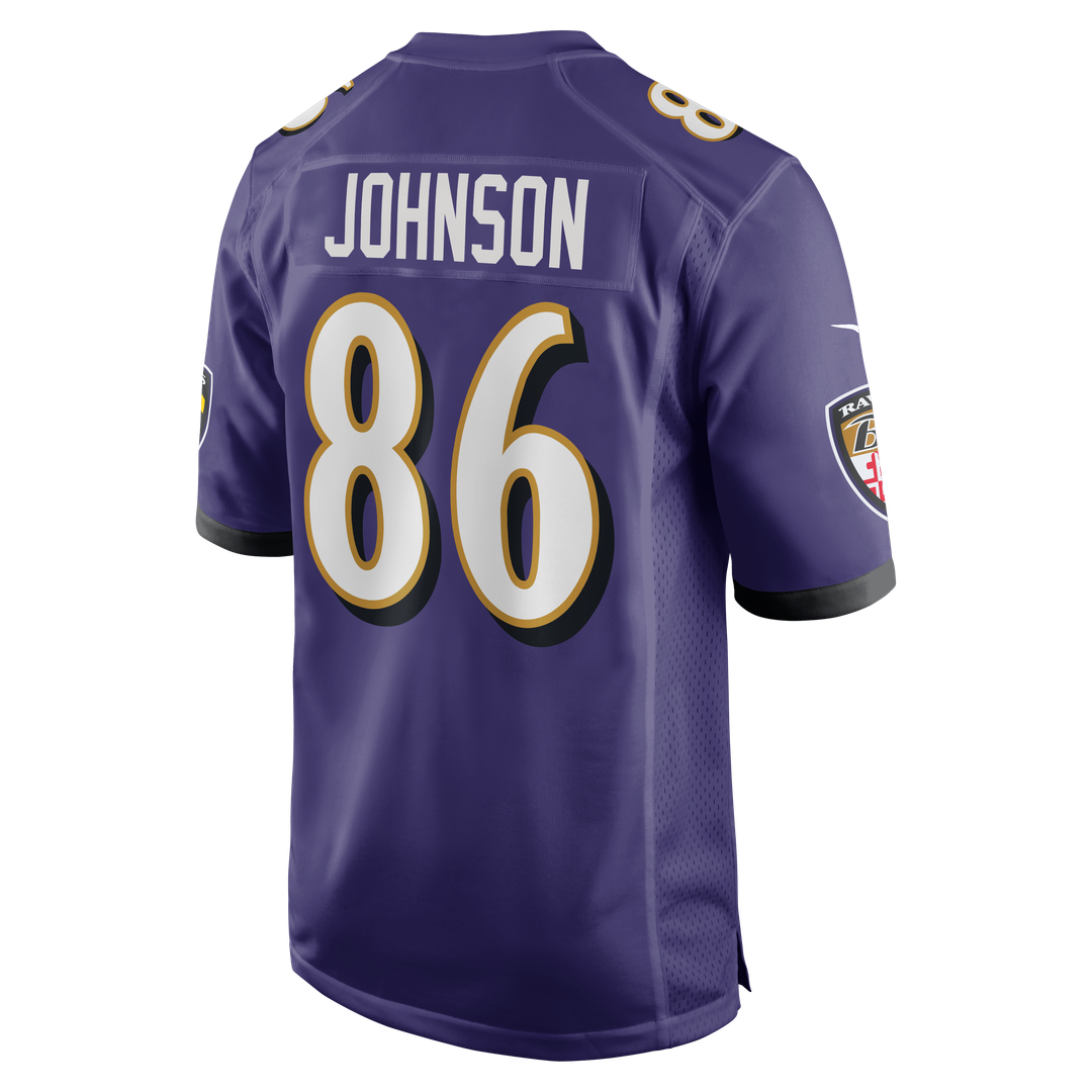 Baltimore Ravens Cornelius Johnson Nike Purple Team Game Jersey