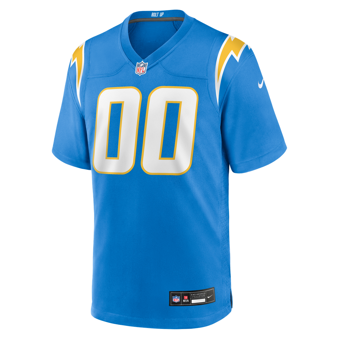Los Angeles Chargers Nike Gold Alternate Charger Power Game Custom Jersey