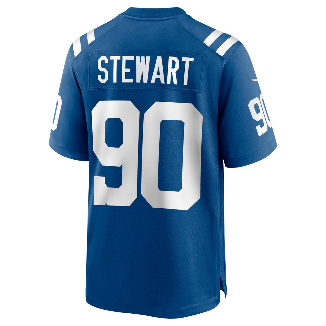 Indianapolis Colts Grover Stewart Nike Blue Alternate Game Jersey