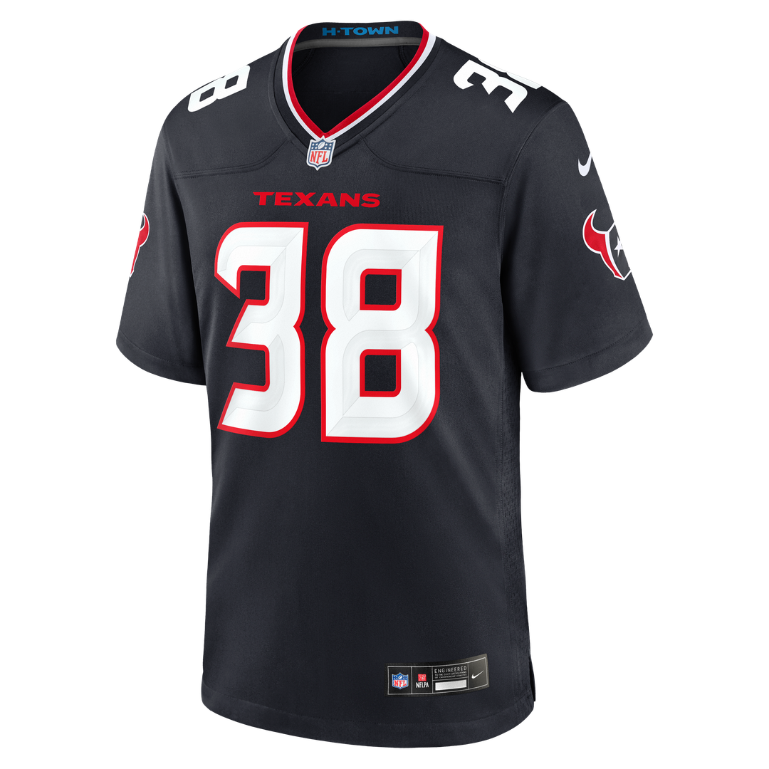 Houston Texans Kai Kroeger Nike Navy Team Game Jersey