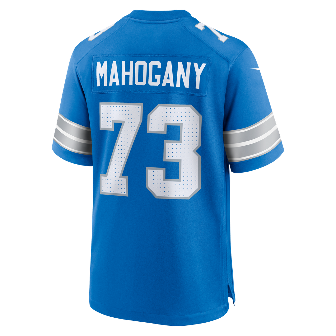 Detroit Lions Christian Mahogany Nike Blue Team Game Jersey