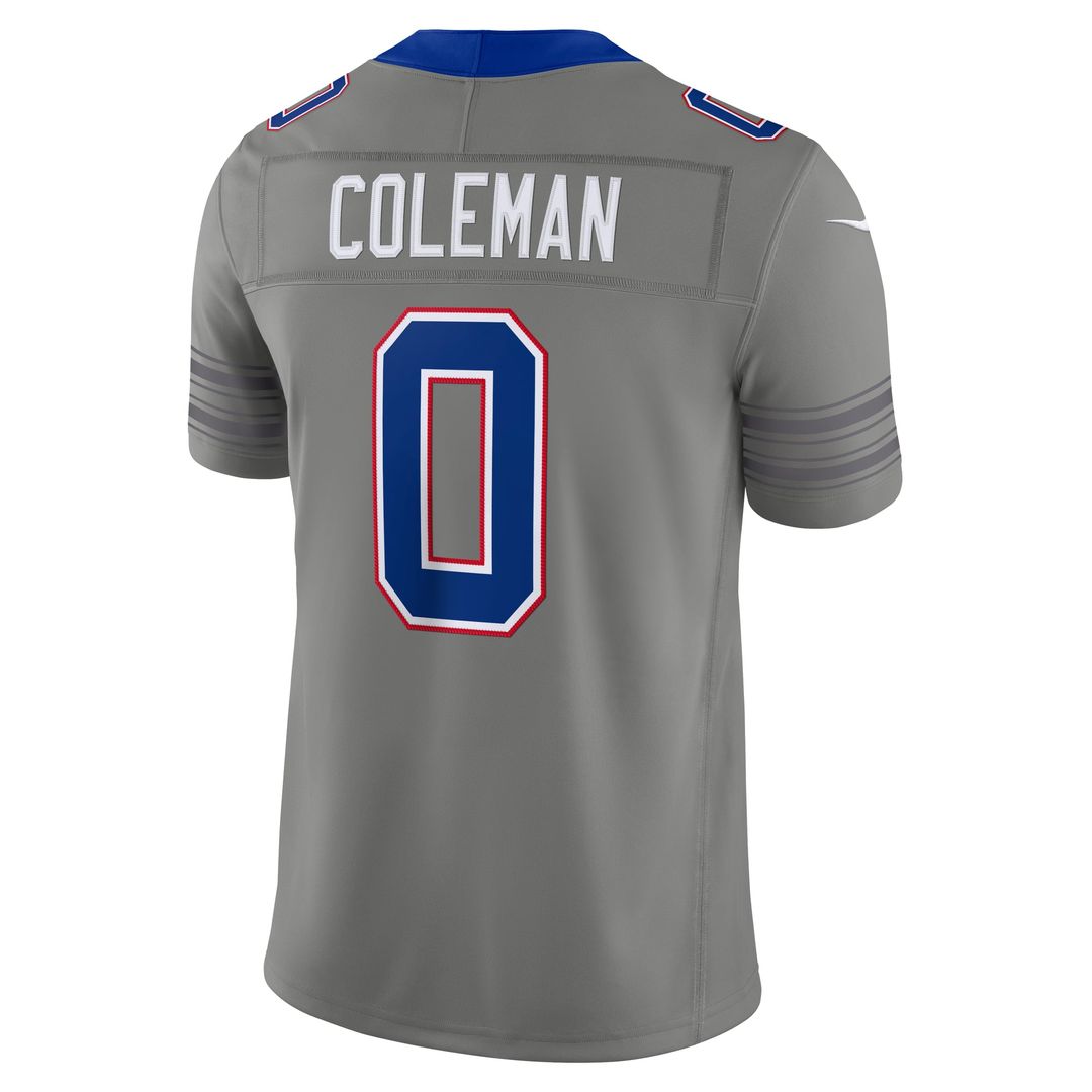 Buffalo Bills Keon Coleman Nike Gray Nickel City Vapor F.U.S.E. Stitched Limited Jersey