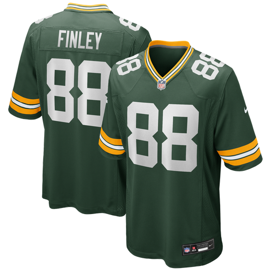 Green Bay Packers Jermichael Finley Nike Green Game Retired Player Jersey