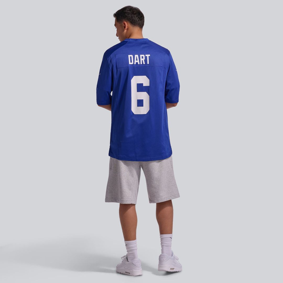 New York Giants Jaxson Dart Nike Royal Team Game Jersey