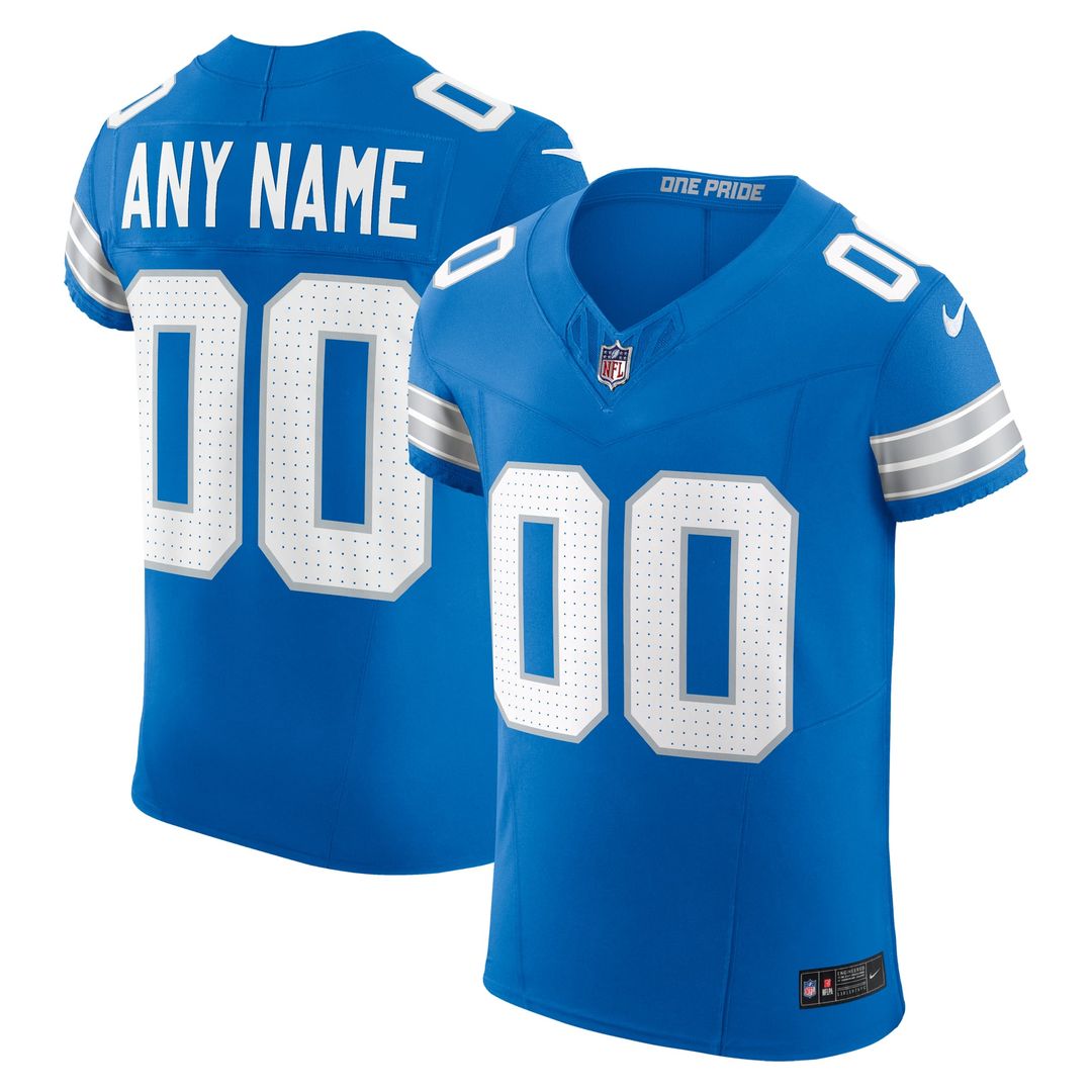 Detroit Lions Nike Black Alternate Vapor F.U.S.E. Elite Custom Jersey