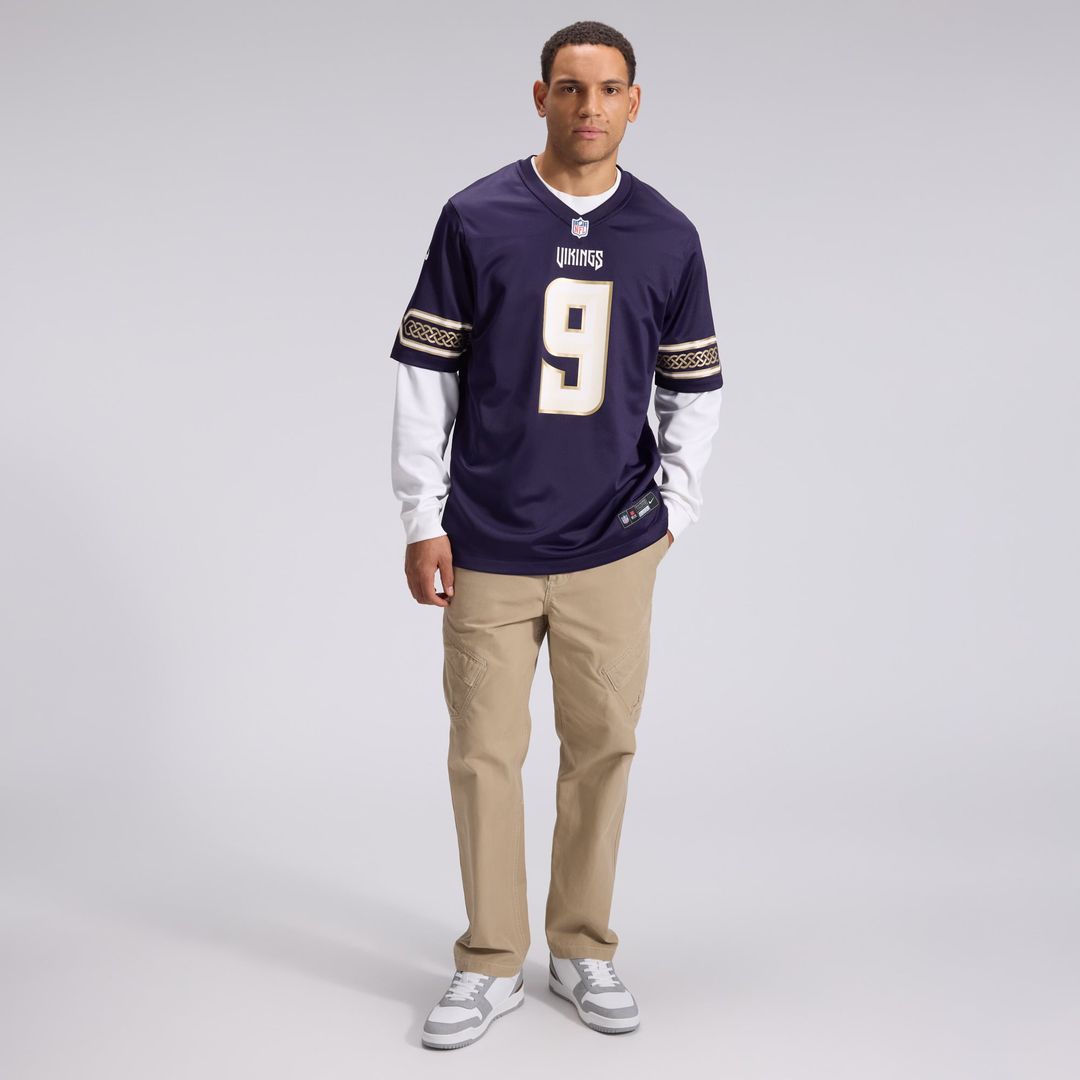 Minnesota Vikings J.J McCarthy Nike Purple 2026 Rivalries Collection Game Jersey