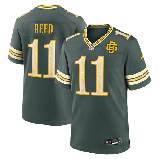 Green Bay Packers Jayden Reed Nike Green 2026 Rivalries Collection Game Jersey
