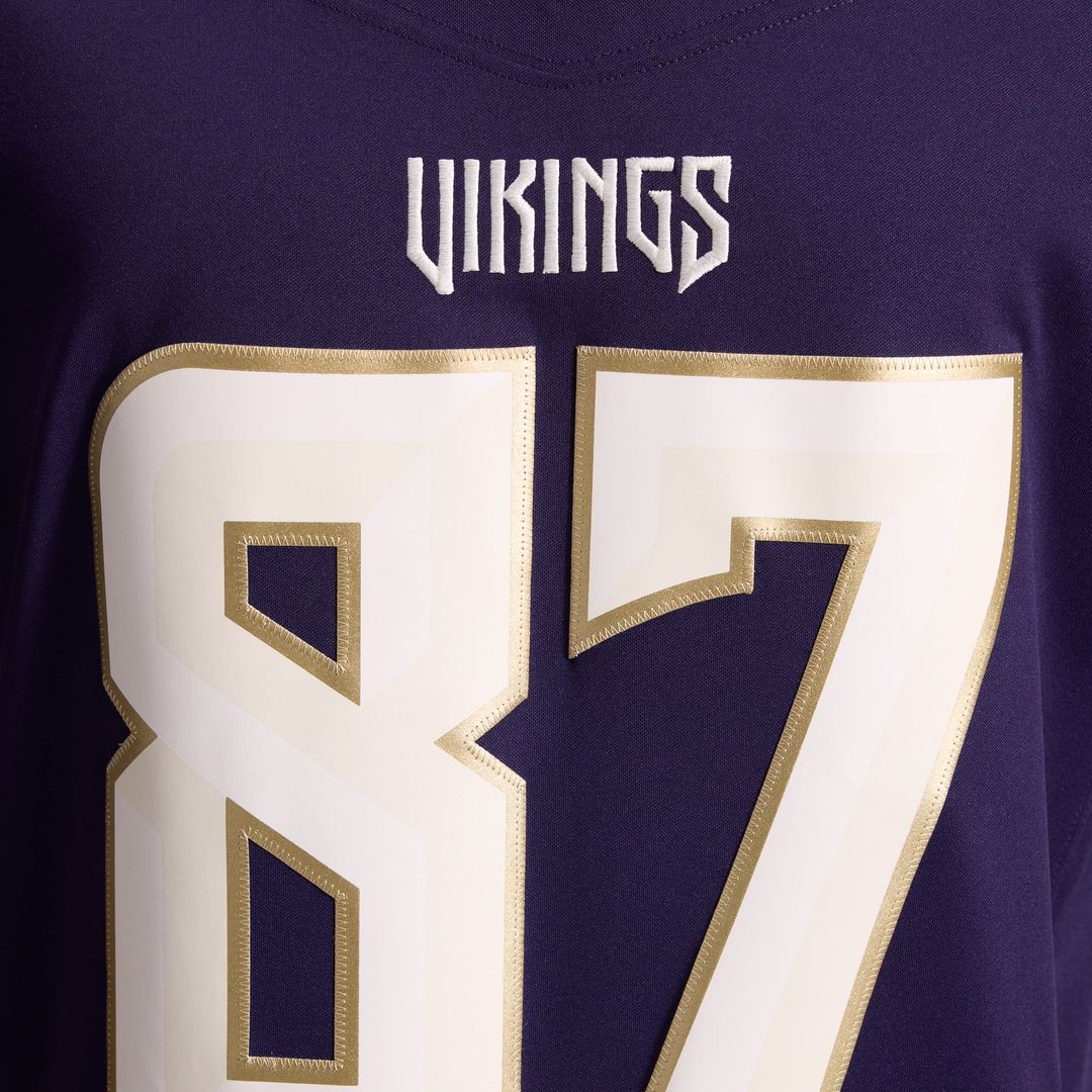 Minnesota Vikings T.J. Hockenson Nike Purple 2026 Rivalries Collection Stitched Limited Jersey