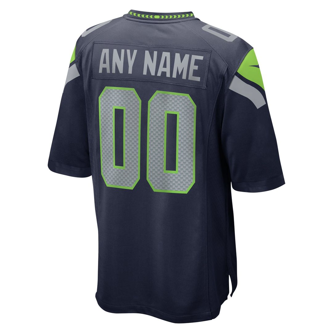 Seattle Seahawks Nike White Custom Game Jersey