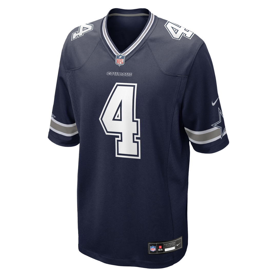 Dallas Cowboys Dak Prescott Nike White Game Team Jersey