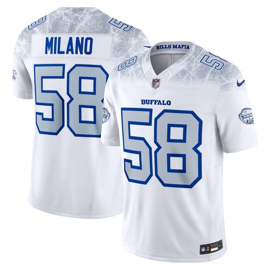 Buffalo Bills Matt Milano Nike White Rivalries Collection Stitched Limited Jersey