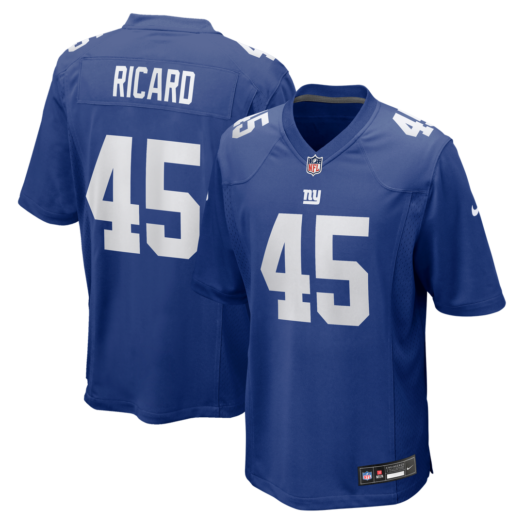 New York Giants Patrick Ricard Nike Royal Team Game Jersey