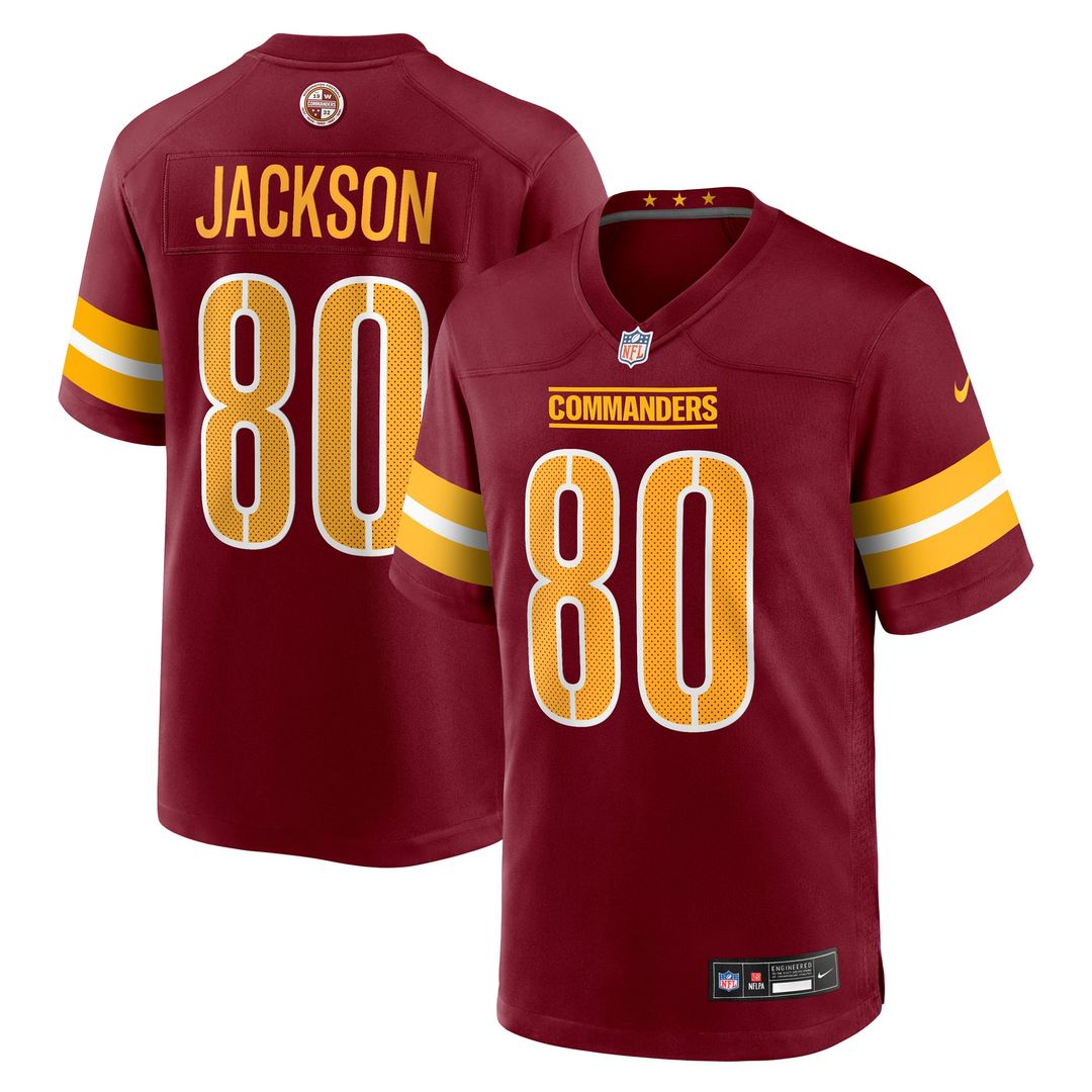 Washington Commanders Tyree Jackson Nike Burgundy Team Game Jersey