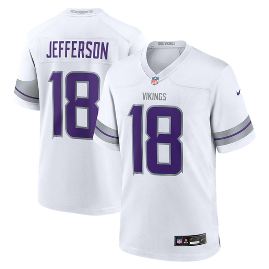 Minnesota Vikings Justin Jefferson Nike White Alternate Game Player Jersey