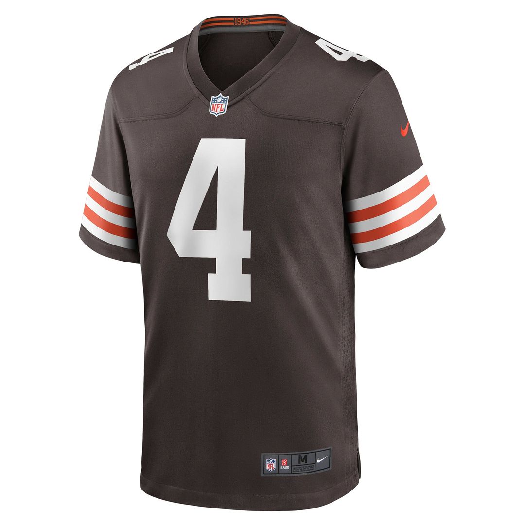 Cleveland Browns Deshaun Watson Nike White Game Jersey