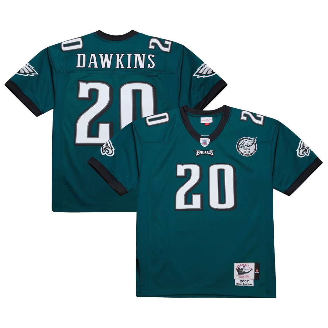 Philadelphia Eagles 1996 Brian Dawkins Mitchell & Ness White Authentic Throwback Retired Player Jersey