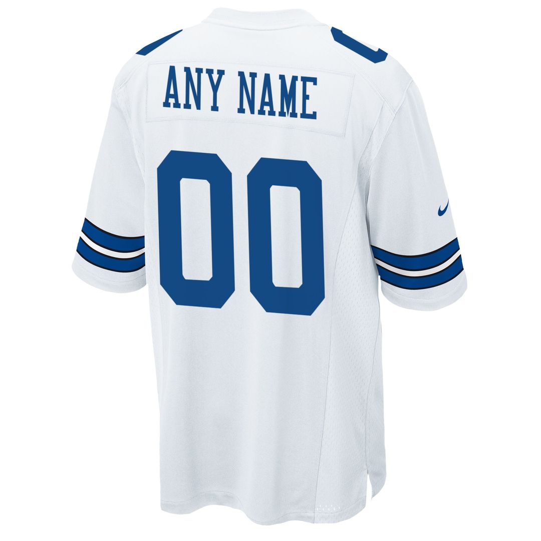 Dallas Cowboys Nike Navy Custom Game Jersey