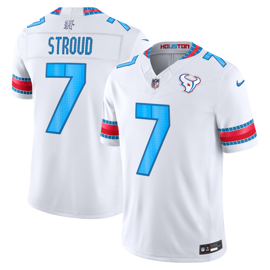 Houston Texans C.J. Stroud Nike White 2026 Rivalries Collection Stitched Limited Jersey