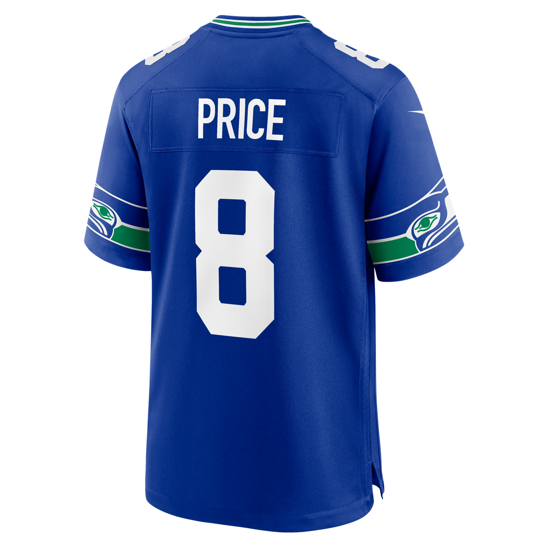 Seattle Seahawks Jadarian Price Nike College Navy Team Game Jersey