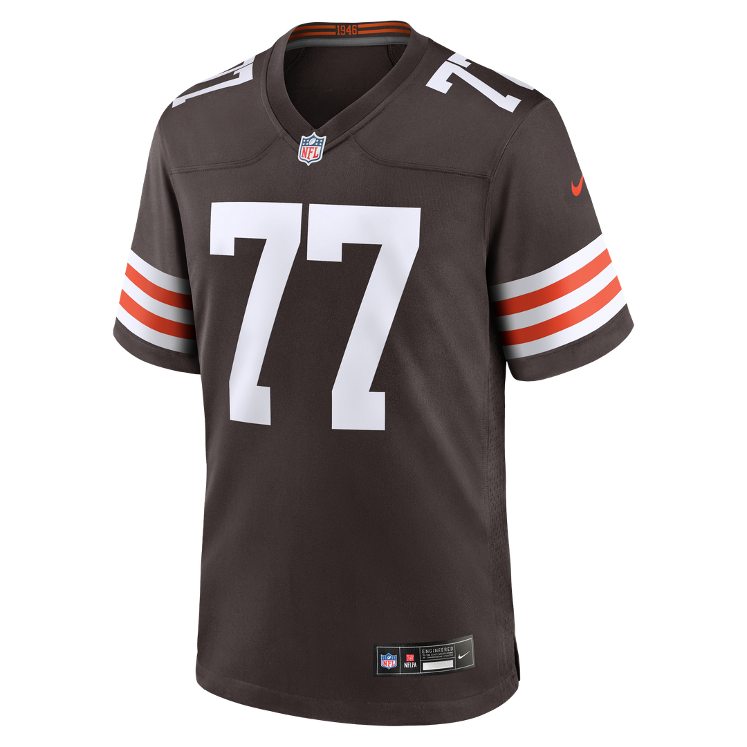 Cleveland Browns Zion Johnson Nike Brown Team Game Jersey