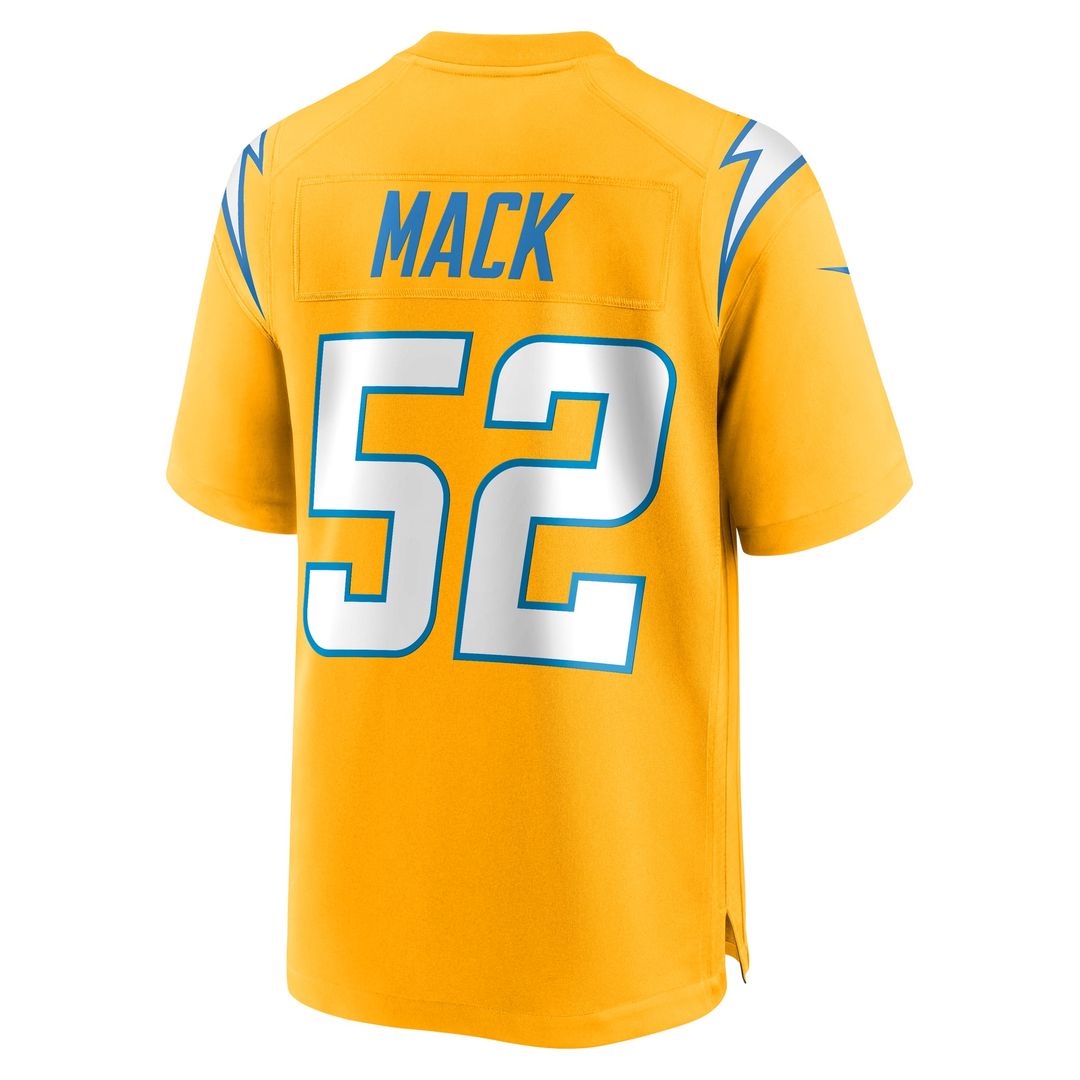 Los Angeles Chargers Khalil Mack Nike Navy Alternate Super Chargers Game Player Jersey