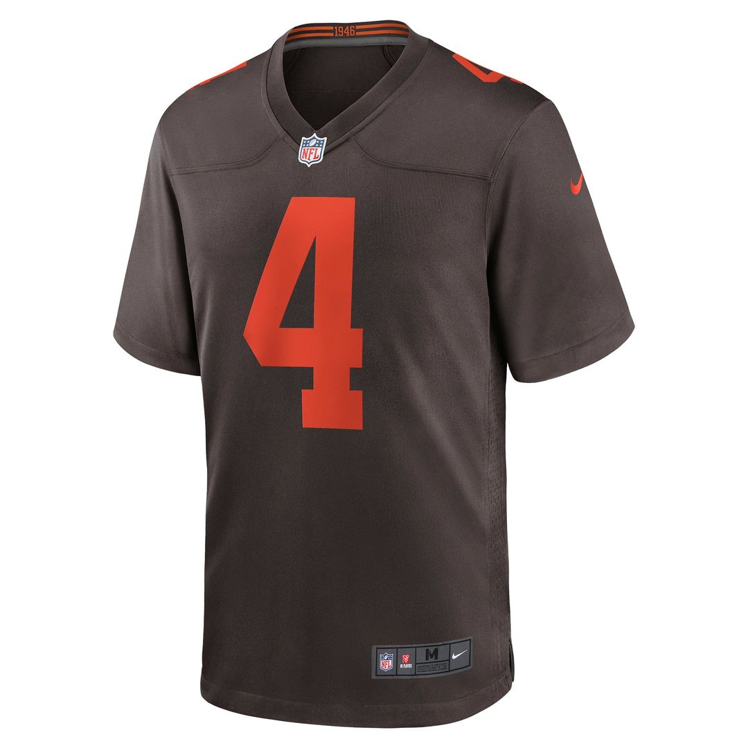 Cleveland Browns Deshaun Watson Nike Brown Alternate Game Jersey