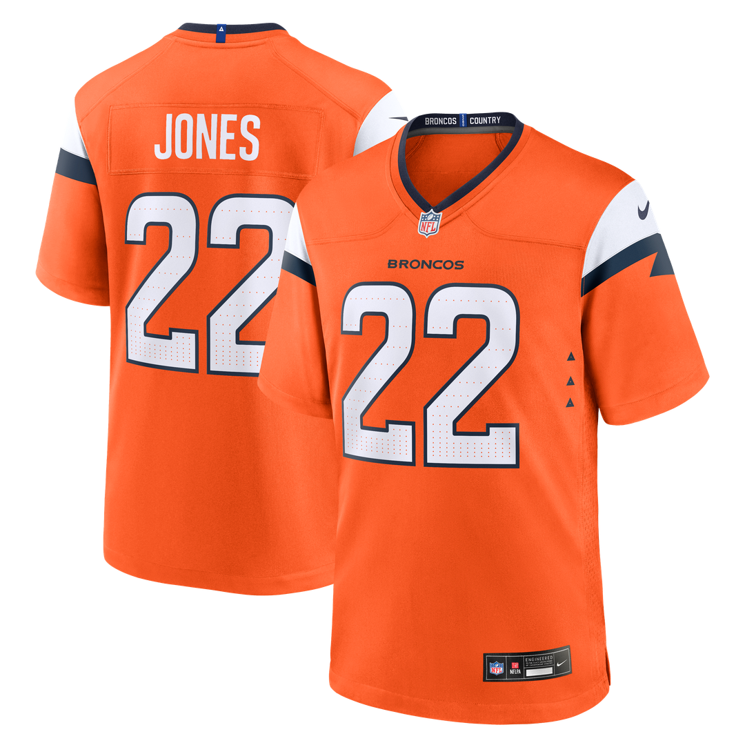 Denver Broncos Brandon Jones Nike Orange Team Game Jersey
