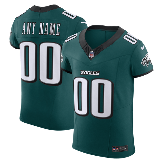Philadelphia Eagles Nike Midnight Green Vapor F.U.S.E. Elite Custom Jersey