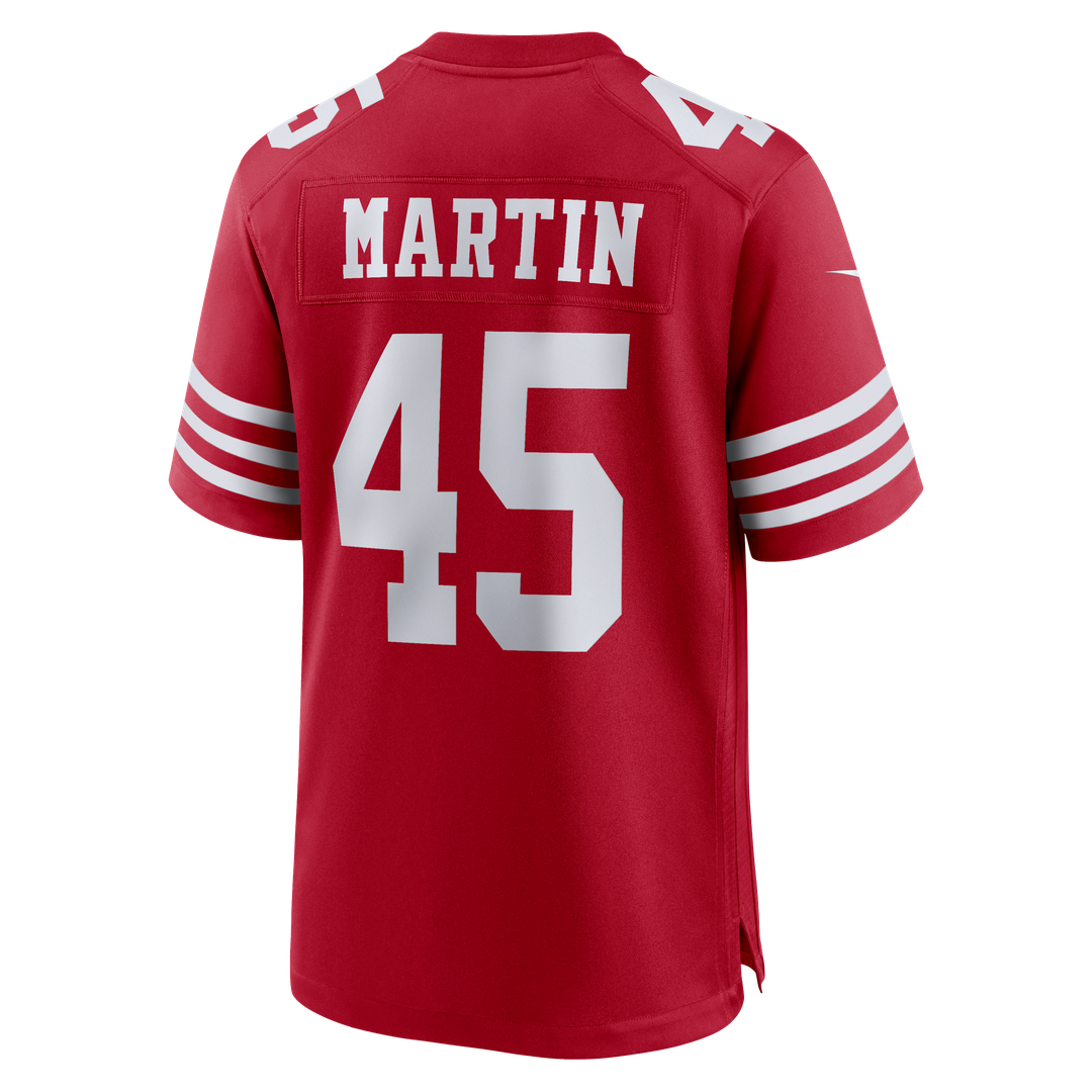 San Francisco 49ers Nick Martin Nike Scarlet Team Game Jersey
