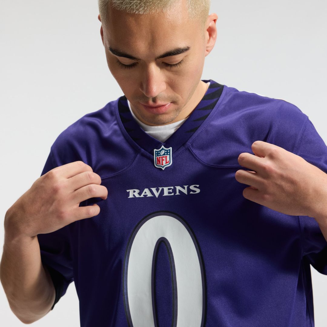 Baltimore Ravens Roquan Smith Nike Purple Team Game Jersey