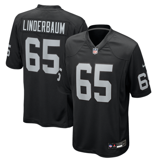 Las Vegas Raiders Tyler Linderbaum Nike Black Team Game Jersey